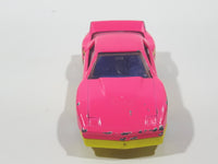 1994 Matchbox Pontiac Firebird Racer Hot pink and Fluorescent Yellow Die Cast Toy Car Vehicle