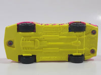 1994 Matchbox Pontiac Firebird Racer Hot pink and Fluorescent Yellow Die Cast Toy Car Vehicle