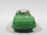 Vintage Tomte Laerdal Stavangar Norway Convertible Green Rubber Die Cast Toy Car Vehicle 4" Long
