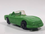 Vintage Tomte Laerdal Stavangar Norway Convertible Green Rubber Die Cast Toy Car Vehicle 4" Long