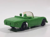 Vintage Tomte Laerdal Stavangar Norway Convertible Green Rubber Die Cast Toy Car Vehicle 4" Long