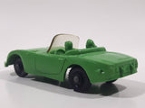 Vintage Tomte Laerdal Stavangar Norway Convertible Green Rubber Die Cast Toy Car Vehicle 4" Long
