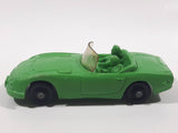 Vintage Tomte Laerdal Stavangar Norway Convertible Green Rubber Die Cast Toy Car Vehicle 4" Long