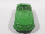 Vintage Tomte Laerdal Stavangar Norway Convertible Green Rubber Die Cast Toy Car Vehicle 4" Long