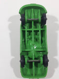 Vintage Tomte Laerdal Stavangar Norway Convertible Green Rubber Die Cast Toy Car Vehicle 4" Long