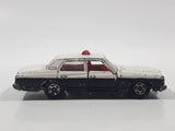 Vintage Tomica No. 4.27.32.110 Toyota Crown Police Cop White and Black 1/65 Scale  Die Cast Toy Car Vehicle with Opening Doors Made in Japan