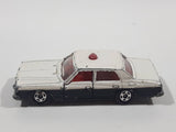 Vintage Tomica No. 4.27.32.110 Toyota Crown Police Cop White and Black 1/65 Scale  Die Cast Toy Car Vehicle with Opening Doors Made in Japan