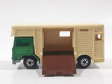 Vintage 1977 Lesney Matchbox Superfast No. 40 Bedford Horse Box Truck Green and Beige Die Cast Toy Car Vehicle