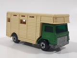 Vintage 1977 Lesney Matchbox Superfast No. 40 Bedford Horse Box Truck Green and Beige Die Cast Toy Car Vehicle