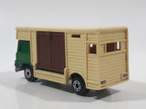 Vintage 1977 Lesney Matchbox Superfast No. 40 Bedford Horse Box Truck Green and Beige Die Cast Toy Car Vehicle