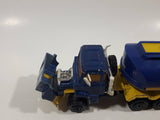 Rare Vintage Majorette Super Movers Semi Tractor Truck and Tanker Trailer Sunoco Blue and Yellow 1/60 Scale Die Cast Toy Car Vehicle