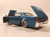 Jada Dub City No. 90609 1963 Lincoln Continental Blue 1/24 Scale Die Cast Toy Car Vehicle with Suicide Doors
