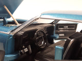 Jada Dub City No. 90609 1963 Lincoln Continental Blue 1/24 Scale Die Cast Toy Car Vehicle with Suicide Doors