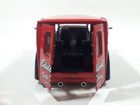 Jada D-Rod$ No. 90974 Div Cruizer Van Red and Black 1/24 Scale Die Cast Toy Car Vehicle with Suicide Doors