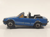 1988 Matchbox Ford Escort Cabriolet Blue Die Cast Toy Car Vehicle Busted Up