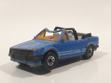 1988 Matchbox Ford Escort Cabriolet Blue Die Cast Toy Car Vehicle Busted Up