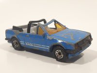 1988 Matchbox Ford Escort Cabriolet Blue Die Cast Toy Car Vehicle Busted Up