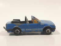 1988 Matchbox Ford Escort Cabriolet Blue Die Cast Toy Car Vehicle Busted Up