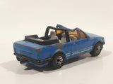 1988 Matchbox Ford Escort Cabriolet Blue Die Cast Toy Car Vehicle Busted Up