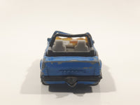 1988 Matchbox Ford Escort Cabriolet Blue Die Cast Toy Car Vehicle Busted Up