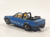 1988 Matchbox Ford Escort Cabriolet Blue Die Cast Toy Car Vehicle Busted Up