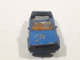 1988 Matchbox Ford Escort Cabriolet Blue Die Cast Toy Car Vehicle Busted Up