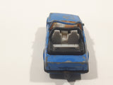 1988 Matchbox Ford Escort Cabriolet Blue Die Cast Toy Car Vehicle Busted Up