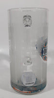 NFL Miami Dolphins Football Team 5 1/2" Tall Frosted Glass Beer Mug Cup