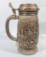 1987 Avon Ceramarte Brazil The Gold Rush San Francisco California 8 1/4" Tall Ceramic Collector's Stein