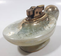 Vintage Genie Bottle Shaped Porcelain Lustreware Table Top Lighter Made in Japan