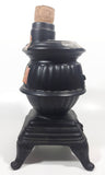 Vintage 1968 Ezra Brooks Real Sippin' Whiskey 12 Years Proof Cast Iron Pot Belly Cook Stove Oven 9" Tall Liquor Bottle Decanter