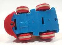 Train Locomotive Red Yellow Blue Plastic Toy Vehicle