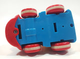 Train Locomotive Red Yellow Blue Plastic Toy Vehicle