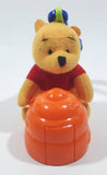 2001 McDonald's Disney The Book of Pooh Winnie The Pooh Plastic and Plush Clip On 3" Tall Toy Figure