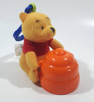 2001 McDonald's Disney The Book of Pooh Winnie The Pooh Plastic and Plush Clip On 3" Tall Toy Figure