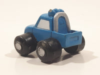 Off-Road Truck Blue PVC Hard Rubber Toy Car Vehicle