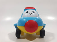 Win Fun Light Up Blue Stubby Airplane 3 3/8" Long Plastic Toy Aircraft