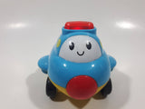 Win Fun Light Up Blue Stubby Airplane 3 3/8" Long Plastic Toy Aircraft