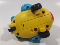 Win Fun Light Up Blue Stubby Airplane 3 3/8" Long Plastic Toy Aircraft