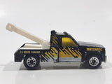 1998 Matchbox Motor Sports GMC Wrecker Truck 24 Hour Towing Black Die Cast Toy Car Vehicle