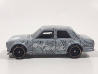 2020 Hot Wheels Car Meet Datsun Bluebird 510 Grey Die Cast Toy Race Car Vehicle