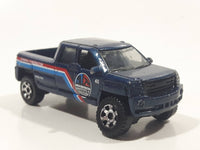 2010 Matchbox Construction GMC Terradyne Metalflake Blue Die Cast Toy Car Vehicle