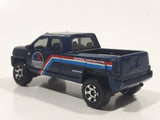 2010 Matchbox Construction GMC Terradyne Metalflake Blue Die Cast Toy Car Vehicle