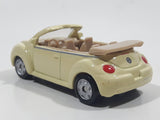 Maisto Volkswagen New Beetle Converible Light Yellow Beige Die Cast Toy Car Vehicle