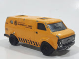 2009 Matchbox City Action Chevy Van Yellow Die Cast Toy Car Vehicle