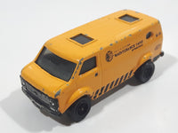 2009 Matchbox City Action Chevy Van Yellow Die Cast Toy Car Vehicle