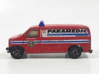 2006 Matchbox Fire Ford Panel Van Paramedic Red Die Cast Toy Car Vehicle