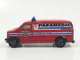 2006 Matchbox Fire Ford Panel Van Paramedic Red Die Cast Toy Car Vehicle