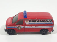 2006 Matchbox Fire Ford Panel Van Paramedic Red Die Cast Toy Car Vehicle