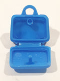 Fast Lane Baggage Service Luggage Trolley Truck Container White Plastic Die Cast Toy Car Vehicle with Blue Suitcase